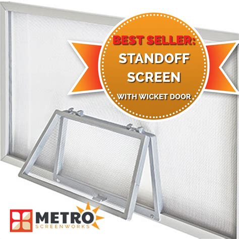 window screen with wicket door